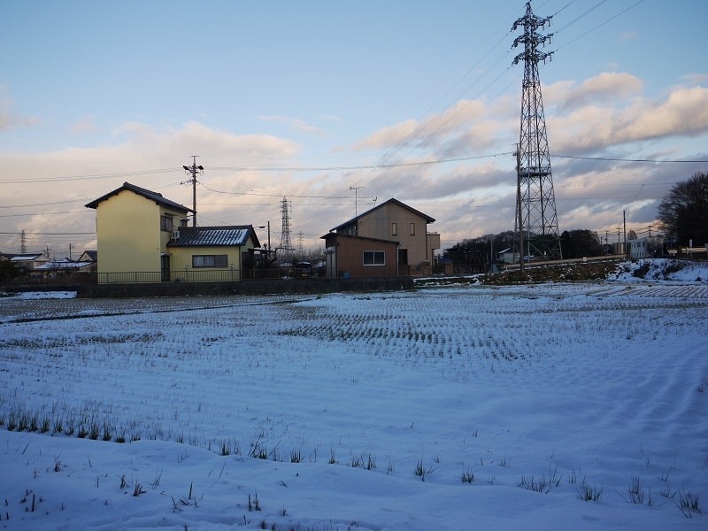 名古屋の雪景色
