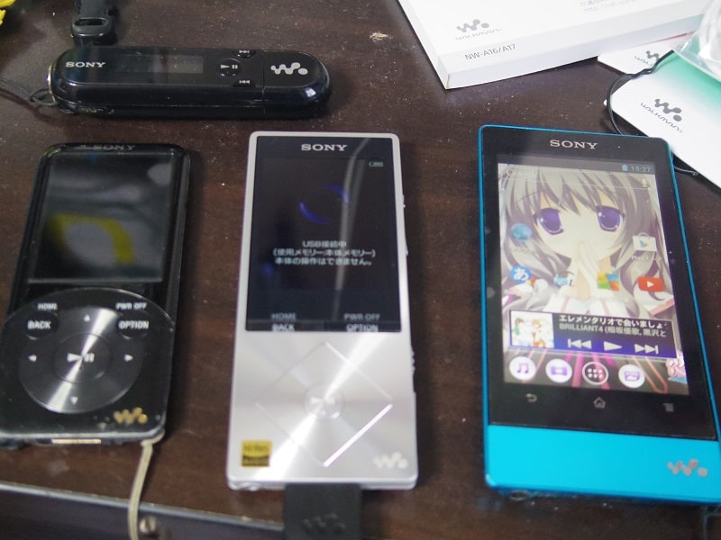 ウォークマンNW-A16音質レビュー！vs F805/S755/E042